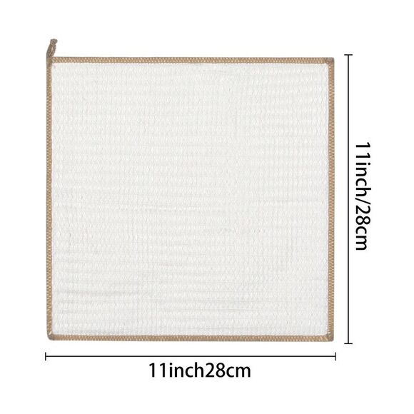 Soft Reusable and Absorbent Lightweight Cleaning Cloths 11" x 11" 6pack Beige - Picture 3 of 6